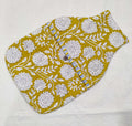 Hot Water Bottle Cover-Mustard Yellow Floral print