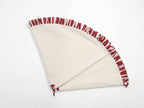 Christmas Tree Skirt with ruffles | Canvas Tree Skirt with striped Red ruffles| Christmas Decor