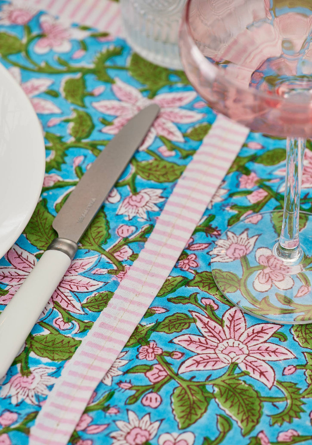 Block Print Placemat - Lily (Single piece)