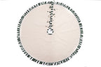 Christmas Tree Skirt with ruffles | Canvas Tree Skirt with striped green ruffles| Christmas Decor