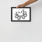 Octopus Nursery Print | High Contrast Baby Sensory Art (Digital Download)
