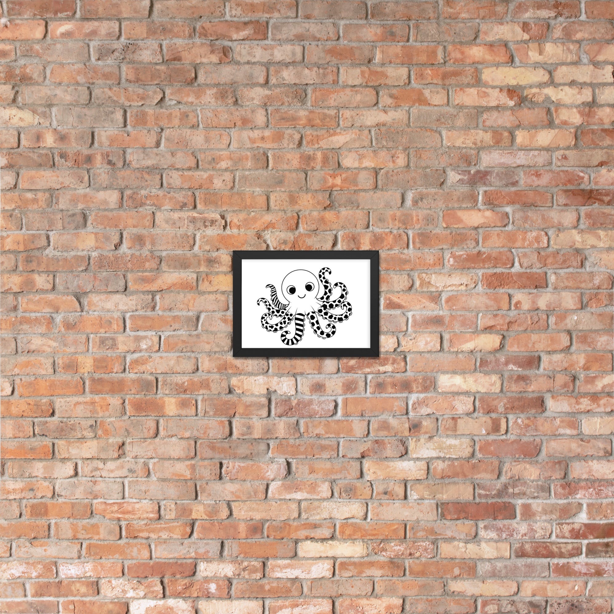Octopus Nursery Print | High Contrast Baby Sensory Art (Digital Download)