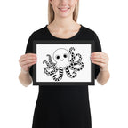 Octopus Nursery Print | High Contrast Baby Sensory Art (Digital Download)