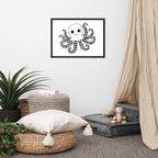 Octopus Nursery Print | High Contrast Baby Sensory Art (Digital Download)