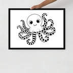 Octopus Nursery Print | High Contrast Baby Sensory Art (Digital Download)