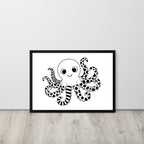 Octopus Nursery Print | High Contrast Baby Sensory Art (Digital Download)