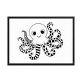 Octopus Nursery Print | High Contrast Baby Sensory Art (Digital Download)