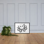 Octopus Nursery Print | High Contrast Baby Sensory Art (Digital Download)