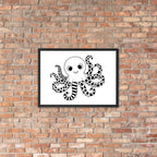 Octopus Nursery Print | High Contrast Baby Sensory Art (Digital Download)