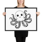 Octopus Nursery Print | High Contrast Baby Sensory Art (Digital Download)