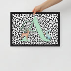 Initial 'A' Animal Print | High Contrast Nursery Decor (Digital Download)