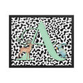 Initial 'A' Animal Print | High Contrast Nursery Decor (Digital Download)