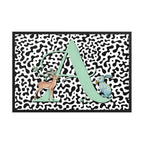 Initial 'A' Animal Print | High Contrast Nursery Decor (Digital Download)