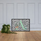 Initial 'A' Animal Print | High Contrast Nursery Decor (Digital Download)