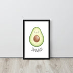 Avocado Nursery Print – 'Snuggle' Kids room wall art (Digital Download)