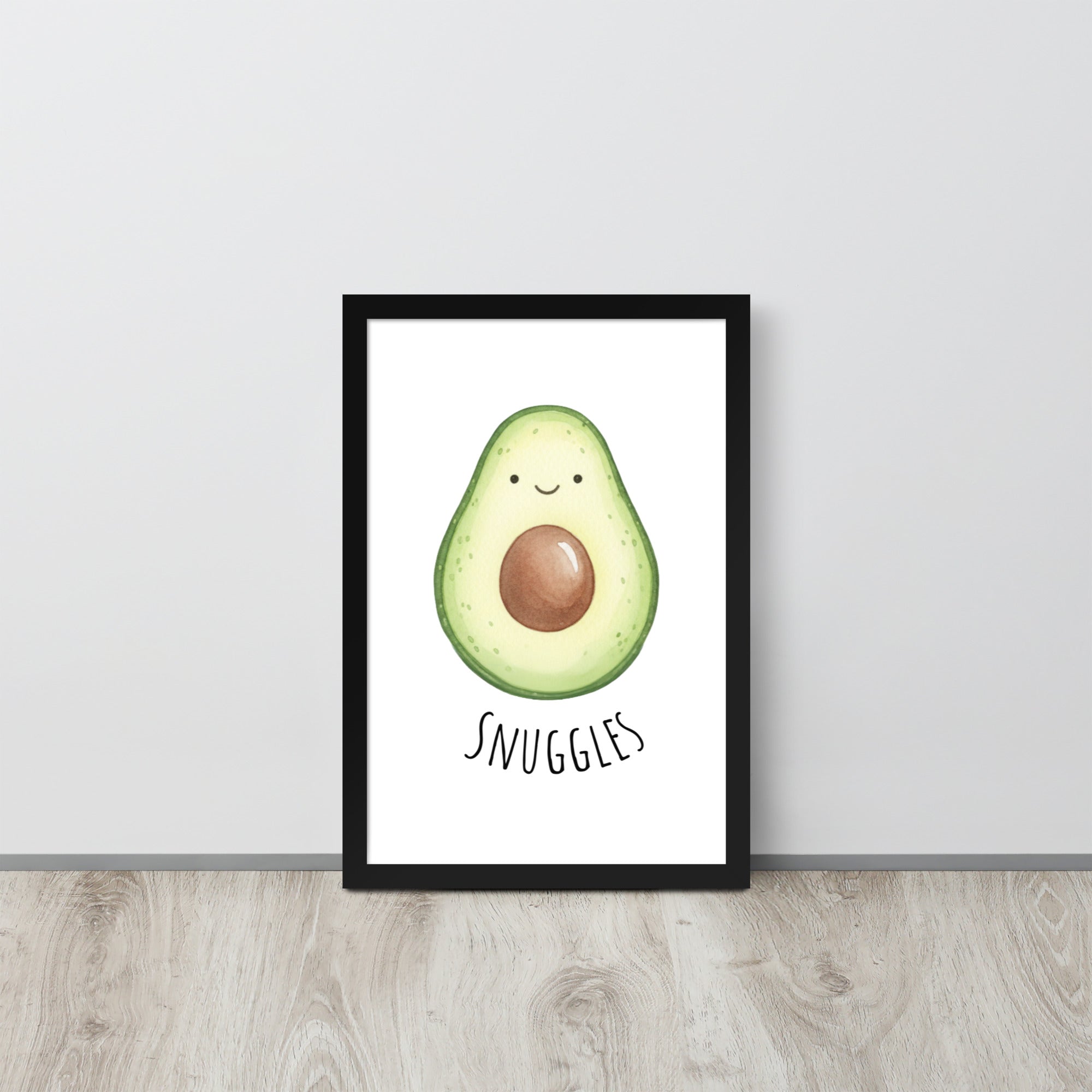Avocado Nursery Print – 'Snuggle' Kids room wall art (Digital Download)