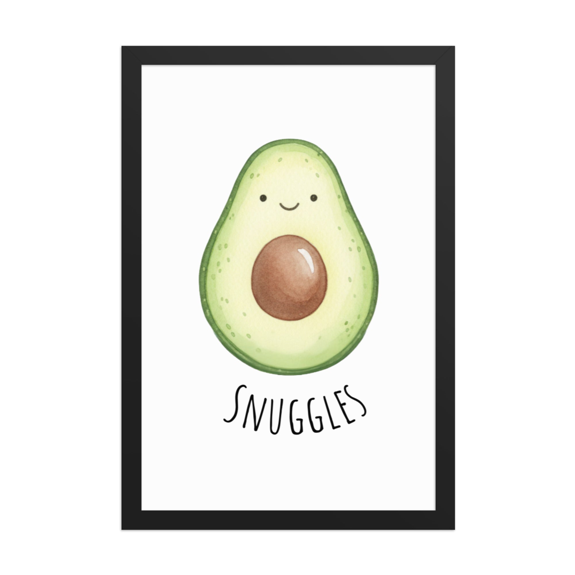 Avocado Nursery Print – 'Snuggle' Kids room wall art (Digital Download)