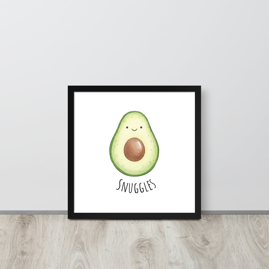 Avocado Nursery Print – 'Snuggle' Kids room wall art (Digital Download)