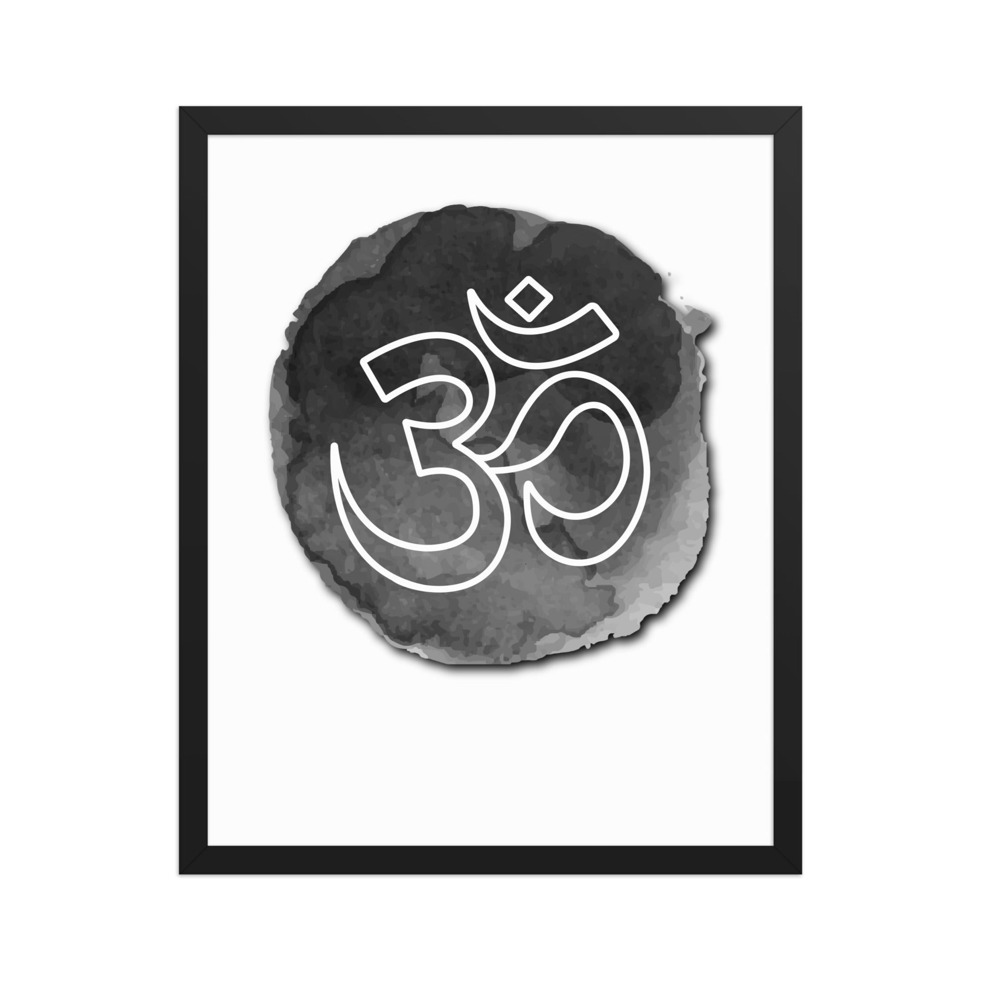 Aum (Om) Symbol Wall Art Print | Minimalist Meditation, pooja room, home Decor (Digital Download)