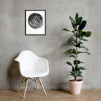 Aum (Om) Symbol Wall Art Print | Minimalist Meditation, pooja room, home Decor (Digital Download)