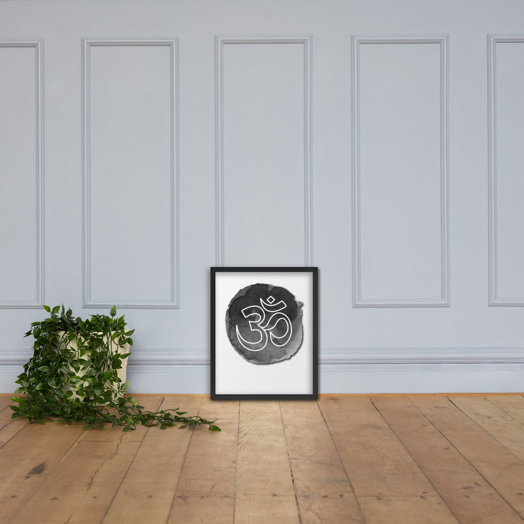 Aum (Om) Symbol Wall Art Print | Minimalist Meditation, pooja room, home Decor (Digital Download)
