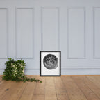 Aum (Om) Symbol Wall Art Print | Minimalist Meditation, pooja room, home Decor (Digital Download)