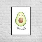 Avocado Nursery Print – 'Snuggle' Kids room wall art (Digital Download)