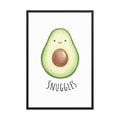 Avocado Nursery Print – 'Snuggle' Kids room wall art (Digital Download)