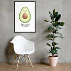 Avocado Nursery Print – 'Snuggle' Kids room wall art (Digital Download)