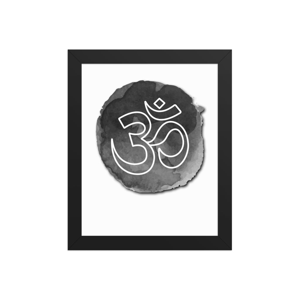 Aum (Om) Symbol Wall Art Print | Minimalist Meditation, pooja room, home Decor (Digital Download)