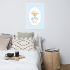 Blue striped Duck nursery art | Digital Download |Duck Nursery Decor | Toddler Room Wall Art | Playroom Decor | Baby Shower Gift | Printable Nursery Art